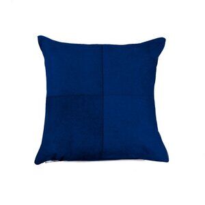 Natural Home Decor Torino Cowhide Pillow | 1-Piece | Navy | 18"x18"